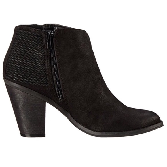Carlos Santana Shoes - Carlos Santana Black Suede Anklet Booties